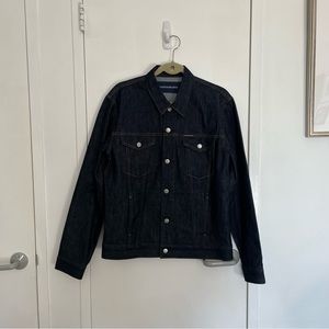 Dark Blue Denim Calvin Klein Jeans Trucker Jacket